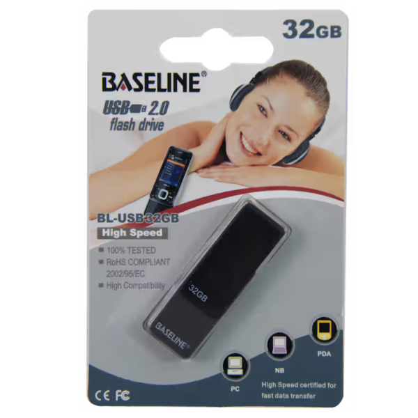 baseline 32gb usb 2.0 flashdrive