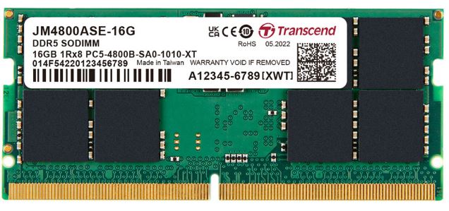 transcend 16gb ddr5 4800 so dimm transcend 16gb ddr5 4800 so dimm
