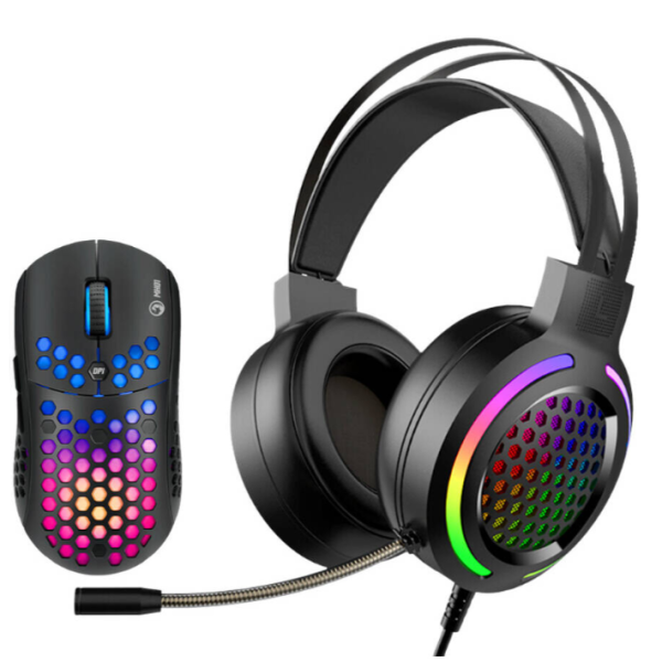 marvo mh01bk rgb headset & mouse combo